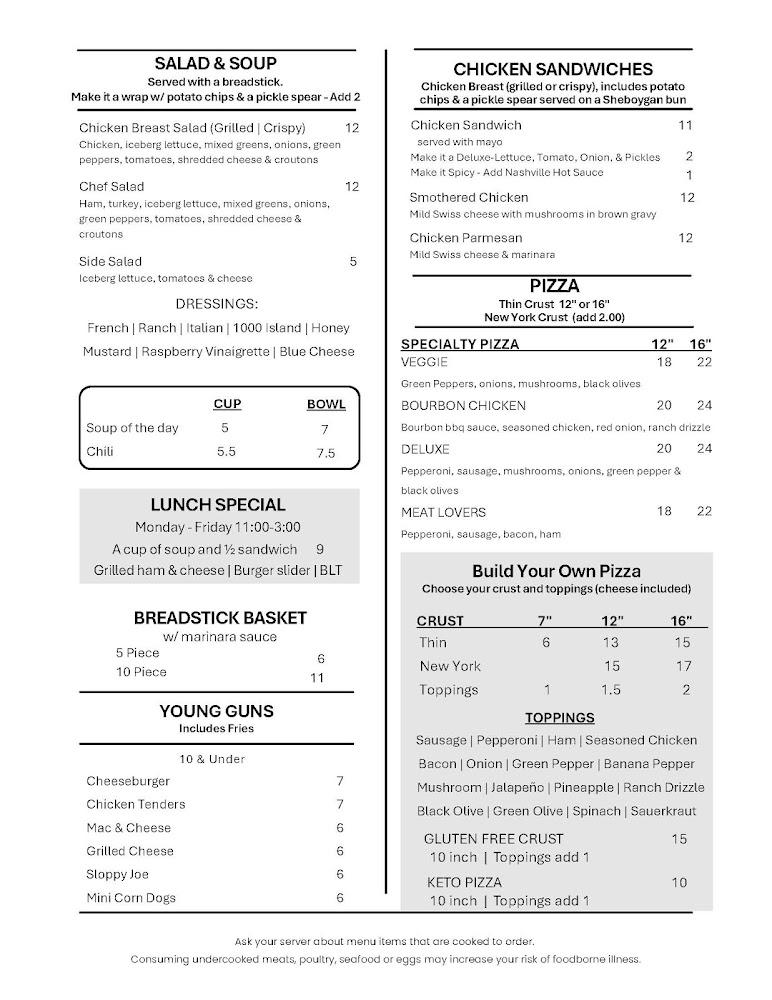 Wild Horse Saloon Menu image 4